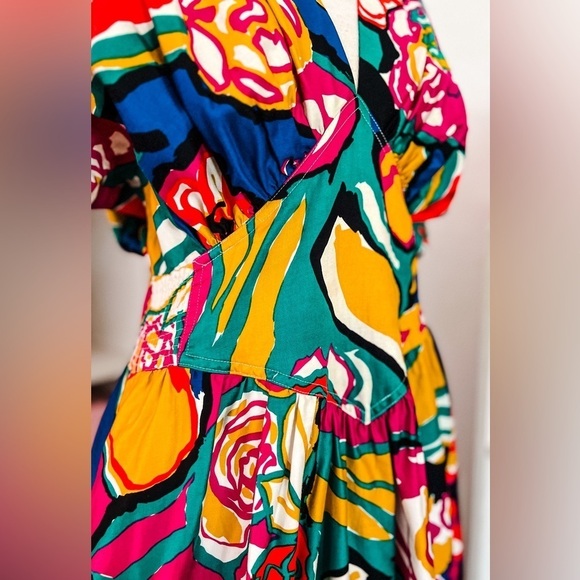 RARE Floral Vintage Dress - Pierre Cardin - Picture 4 of 9